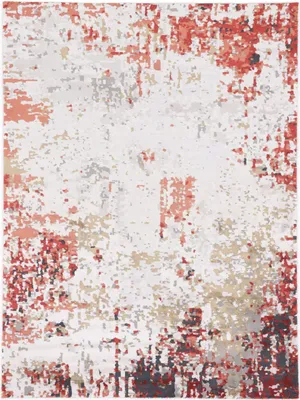 Produktbild von Living Teppich Rot 120x170 cm | Moderner Teppich für Wohn- und Schlafzimmer