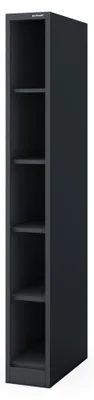 Obrázek produktu pro Kovová regálová skříň pro archivaci dokumentů, barva antracit, rozměry: 250 x 1950 x 600 mm