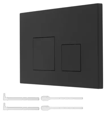 Obrázok produktu pre Geberit Výmenný panel Sigma30 – Dvojité ovládacie tlačidlo (čierna matná farba)