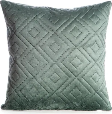 Produktbild von Dekorativer Kissenbezug Sofakissen ARIEL 3 40x40 cm dunkelminze