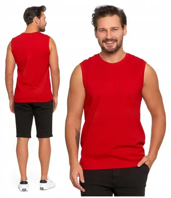 Produktbild von Moraj Herren Tanktop Unterhemd ärmellos – Rot, Größe XXL, bequem