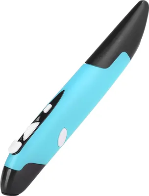 Obrázok produktu pre USB počítačový stylus PC diely Bezdrôtová myš 2.4G Pen typ personalizované inovatívne vertikálne (modrá PR-03)