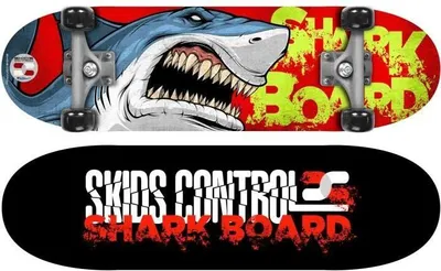 Zdjęcie produktu dla Deskorolka STAMP, 28 x 8 cali, Shark Skids Control, Do Skateparku i Miasta