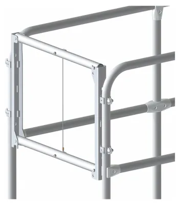 Produktbild von Zarges Fallschranke für Wartungstreppen und Arbeitsbühnen mit 600mm Stufenbreite