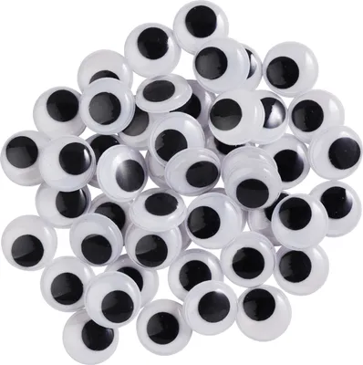 Produktbild von VBS Wackelaugen zum Aufkleben "Rund", 16 mm, 50 Stück