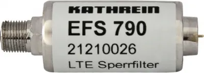 Produktbild von Kathrein EFS 790, 75 Ohm, 0,822 - 1 GHz, Silber, F/F