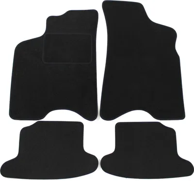 Produktbild von J&J AUTOMOTIVE | Velours Fußmatten Autotepiche Passend Für Seat Arosa 1997-2005 4tlg, Genaue Passform, rutschfeste Untregrund, Verstärkt Im Pedalbereich, mit Befestigungen