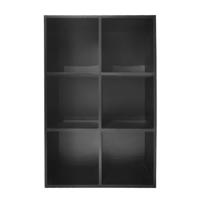 Produktbild von VVD Gaming Fächerschrank Vakkie - 6 offene Fächer Aufbewahrungsschrank - Bücherregal - Wandschrank - Schwarz