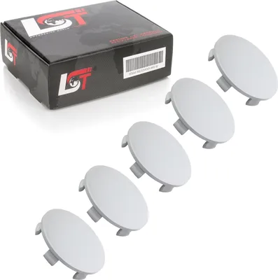 Produktbild von 5x UNIVERSAL RADNABENKAPPE NABENDECKEL FELGENDECKEL KAPPE GRAU ø 60 mm