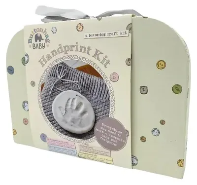 Produktbild von Buttonbag Baby Handabdruck Set - kreative Erinnerungsbox