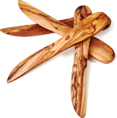 Produktbild von 2er oder 4er Set Buttermesser aus Olivenholz 4 Stück