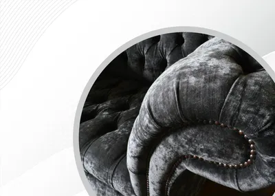 Immagine prodotto di Poltrona Chesterfield Divano Sedia Divano Relax Designer Soggiorno Velluto Grigio