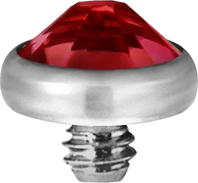 Produktbild von Karisma Micro Aufsatz Dermal Anchor Piercing G23 Kristall Stein - Rot.T-IADJ.LSI.3mm