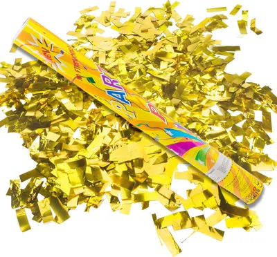 Obrázok produktu pre Pištoľ na konfety - zlatá