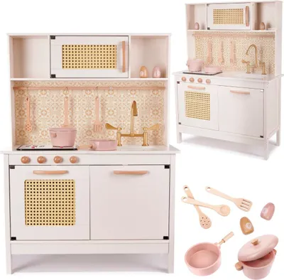 Obrázek produktu pro Dětská retro MDF dřevěná kuchyňka s doplňky BOHO