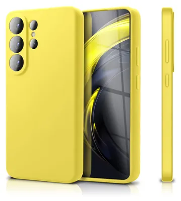 Produktbild von NALIA Silikonhülle für Samsung Galaxy S26 Ultra – Kameraschutz & Innenfutter – Soft-Touch Case – Marke aus Berlin –  Neon Gelb