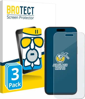 Produktbild von 3x BROTECT Entspiegelungs Schutzglas für Apple iPhone 14 Pro Max Schutzfolie Panzer Folie Glas Display Schutz matt