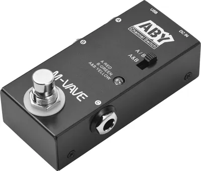 Obrázok produktu pre M-VAVE ABY Line Selector AB Switch Mini Guitar Effects Pedal True Bypass Guitar Bass Pedal AB Box - ABY Channel Switch