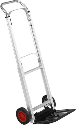 Immagine prodotto di Carrello a mano, pieghevole, portata 90 kg, alluminio, piattaforma 240x385 mm, ruote 150 mm, MEISTER