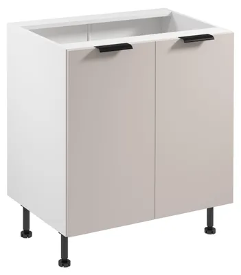 Immagine prodotto di Mobile basso SALERNO a due ante - larghezza 80 cm, bianco/beige