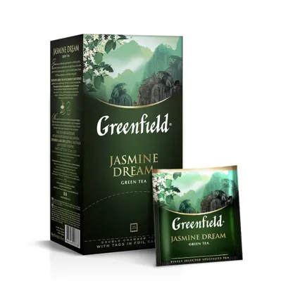 Produktbild von 2 St. Grüner Tee Greenfield Jasmin Drim 25St.x2g