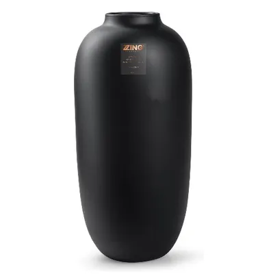 Image de Bloomique - Vase Magret - Vase noir intérieur - Vase en verre - Vase à fleurs - H40 x Ø19 cm - Vase fait main - Emballage renforcé