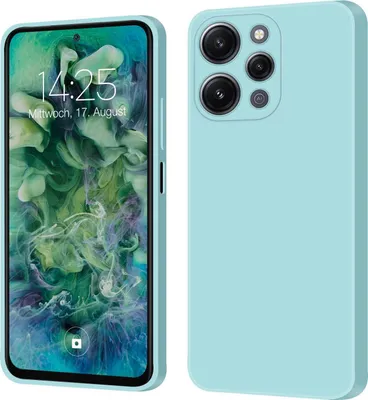 Produktbild von Hülle für Xiaomi Redmi 12 Case Cover Bumper Silikon Softgrip Schutzhülle Farbe: Hellblau