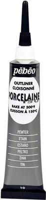 Produktbild von Pebeo Porcelaine 150 Outliner, 20 ml, 10 Zinn