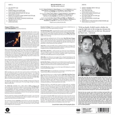 Obrázok produktu pre Billie Holiday & Ray Ellis And His Orchestra - Last Recording (Limited Edition) (180 g) (LP)