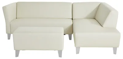Produktbild von home24 Outdoor-Ecksofa mit Hocker - Creme