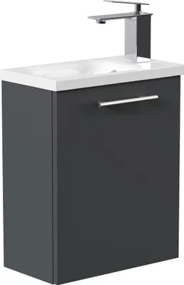 Produktbild von Gäste WC Raumspar-Waschplatz "Pieni 40 cm" Grafit