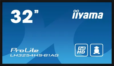 Obrázok produktu pre iiyama LH3254HS-B1AG, Plochá digitálna tabuľa, 80 cm (31.5"), LCD, 1920 x 1080 px, Wi-Fi, 24/7