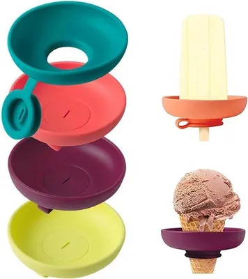 Produktbild von Silikonische Eisformen für Kinder, Eisformen, Eisformen für Außen, lekdichte Eisbehälter