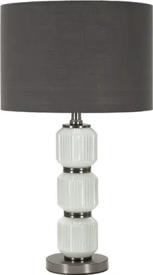 Obrázek produktu pro Stolní lampa Mauro Ferretti Helle Drei E27 Ø 32,5x57 cm bílá šedá