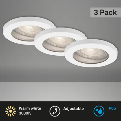 Obrázok produktu pre Briloner LED vstavané svietidlo sada biela 3xLED/GU10/47W