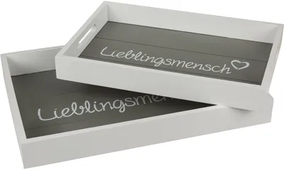 Produktbild von OOTB Weißes Holz-Tablett Lieblingsmensch
