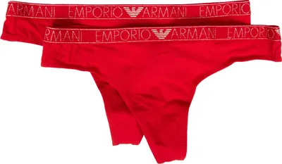 Immagine prodotto di Perizoma donna EMPORIO ARMANI perizoma 2 pezzi elastico a vista cotone elasticizzato articolo 163333 3F223, US/UK S / IT II / CN 160/66, Cotone 95%,Spandex 5%