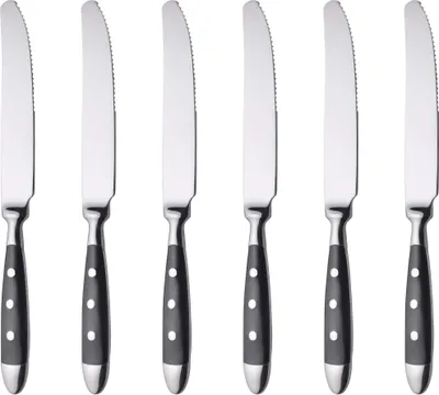 Produktbild von GRÄWE Tafelmesser 6 Stück, Serie Nürnberg, SCHWARZ