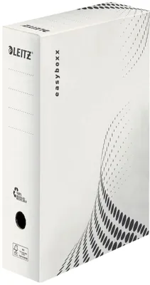 Produktbild von Archivbox easyboxx 100mm Wellpappe weiß Packung mit 25 Stück