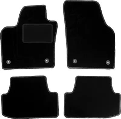 Immagine prodotto di Tappetini in velluto nero per: Volkswagen Polo VI hatchback (dal 2017)