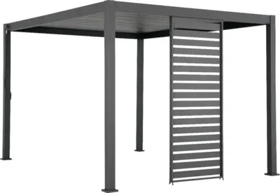 Produktbild von Lamellenwand horizontal Mirador Classic, Deluxe 111 123 x 235 cm anthrazit - ähnlich RAL7015