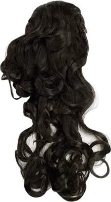 Produktbild von WIG ME UP Haarteil, lockig, Dunkelbraun WK08-4