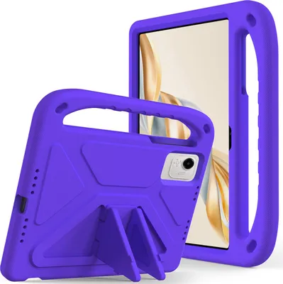Produktbild von Hülle für Honor Pad X9a 2025 11,5 Zoll, Leichte Stoßfeste Eva Kinder Schutzhülle mit Griff und Faltbarem Ständer Lila