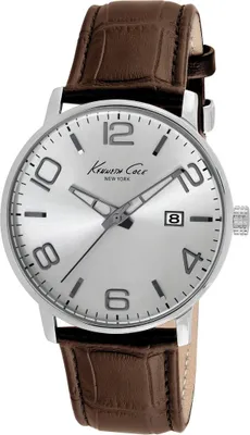 Produktbild von Kenneth Cole New York Herren-Armbanduhr Analog Quarz Leder 10012403 / KC8006