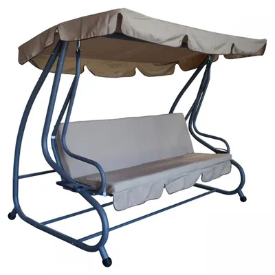 Produktbild von Hollywoodschaukel 4 Sitzer creme/grau 232x120cx164cm