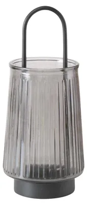 Image de Bougeoir en verre, 25,5 cm, IVER, beige