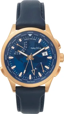 Obrázek produktu pro Nautica pánské náramkové hodinky NAPSHG002 kůže