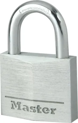 Imagen del producto de MASTER LOCK 9130EURD, Candado convencional, Cerradura, Variedad de candados, Armario de almacenamiento, Caja de herramientas, Aluminio, Aluminio