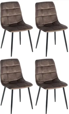Produktbild von 4er Set Esszimmerstühle Antibes braun