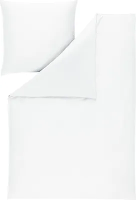 Zdjęcie produktu dla Estella mako-satynowa pościel Atelier Valetta 155x220 + 1 x poduszka 80 x 80 gładka biała